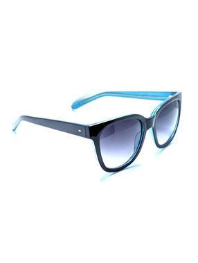 Fossil FW160 Gray Gradient Lens Black Blue Square Women’s Sunglasses 53-18-143